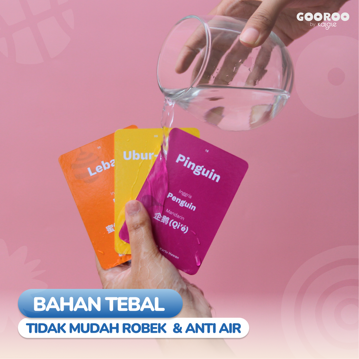 GOOROO by Kalale Flash Card Mainan Kartu Edukasi Anak Bayi Balita 1-6 Tahun Bergambar dan Berwarna - Image 6