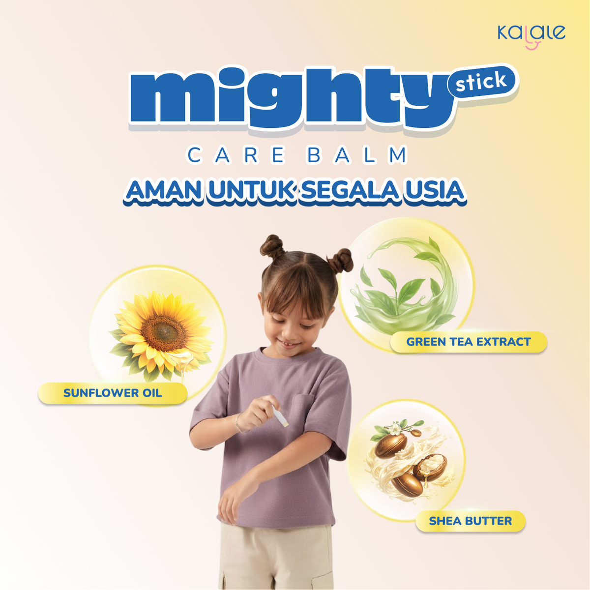 Kalale Mighty Stick Care Baby Balm – Balm Bayi Stick Higenis Praktis untuk Perawatan Kulit Harian, Kulit Kering, Ruam Popok & Iritasi Ringan - Image 7