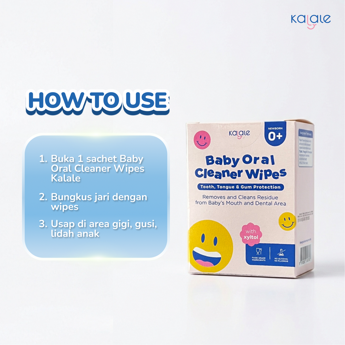Kalale Baby Oral Cleaner Wipes – Baby Tongue Tooth Gum Wipes Tisu Pembersih Gusi Gigi Lidah Bayi - Image 7