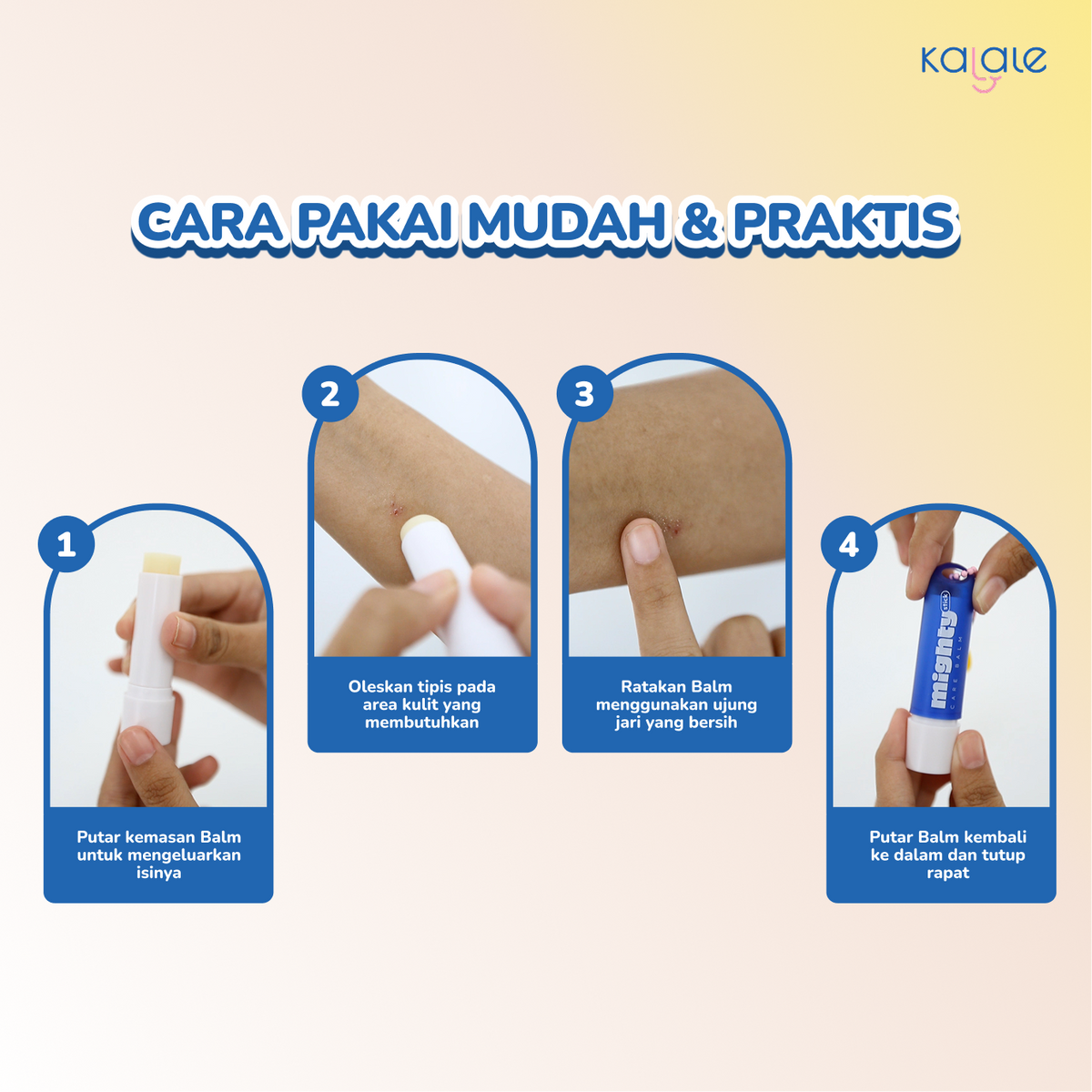 Kalale Mighty Stick Care Baby Balm – Balm Bayi Stick Higenis Praktis untuk Perawatan Kulit Harian, Kulit Kering, Ruam Popok & Iritasi Ringan - Image 8