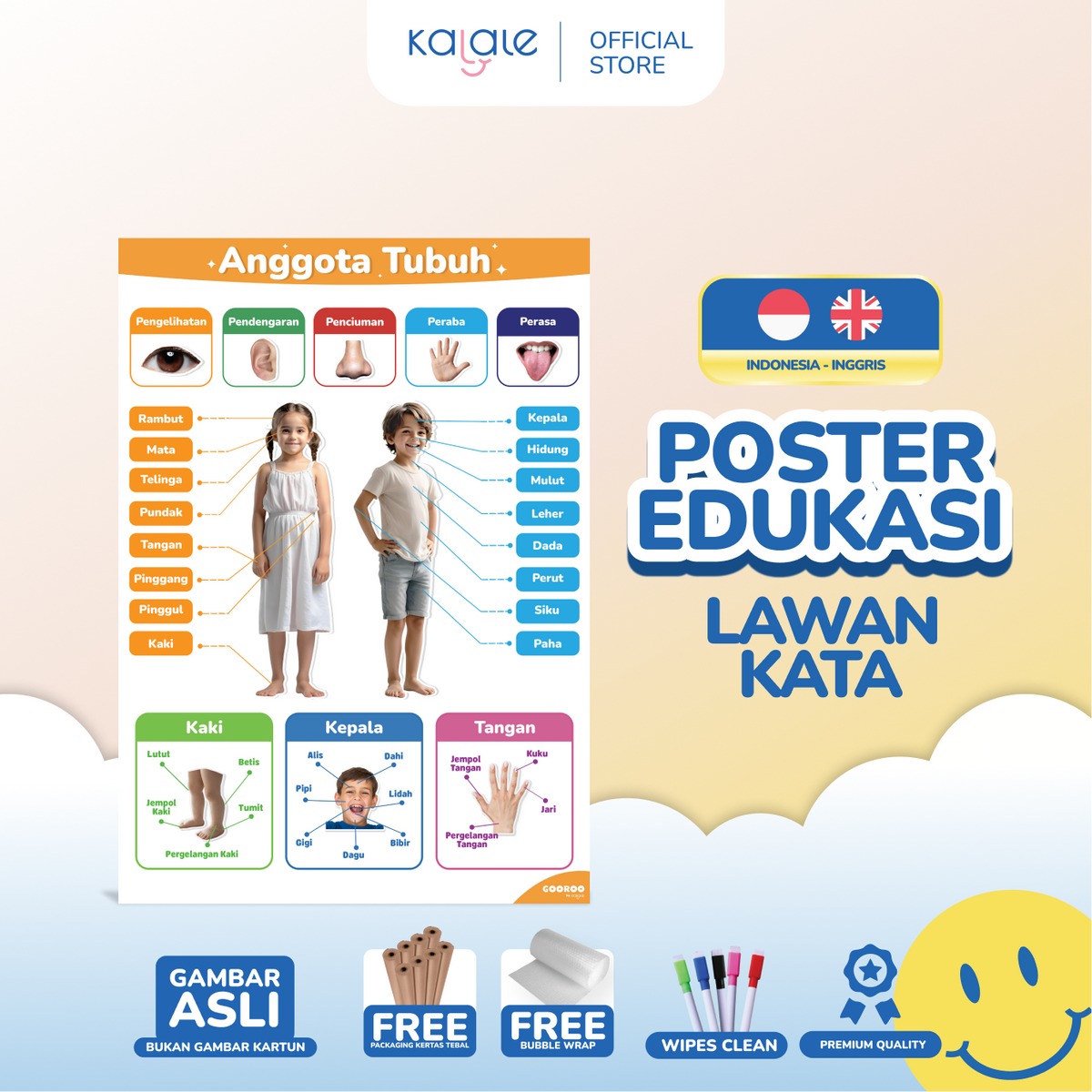 GOOROO by Kalale - Poster Pendidikan Edukasi Mainan Belajar Anak Usia Balita Batita PAUD TK SD MI - Image 10