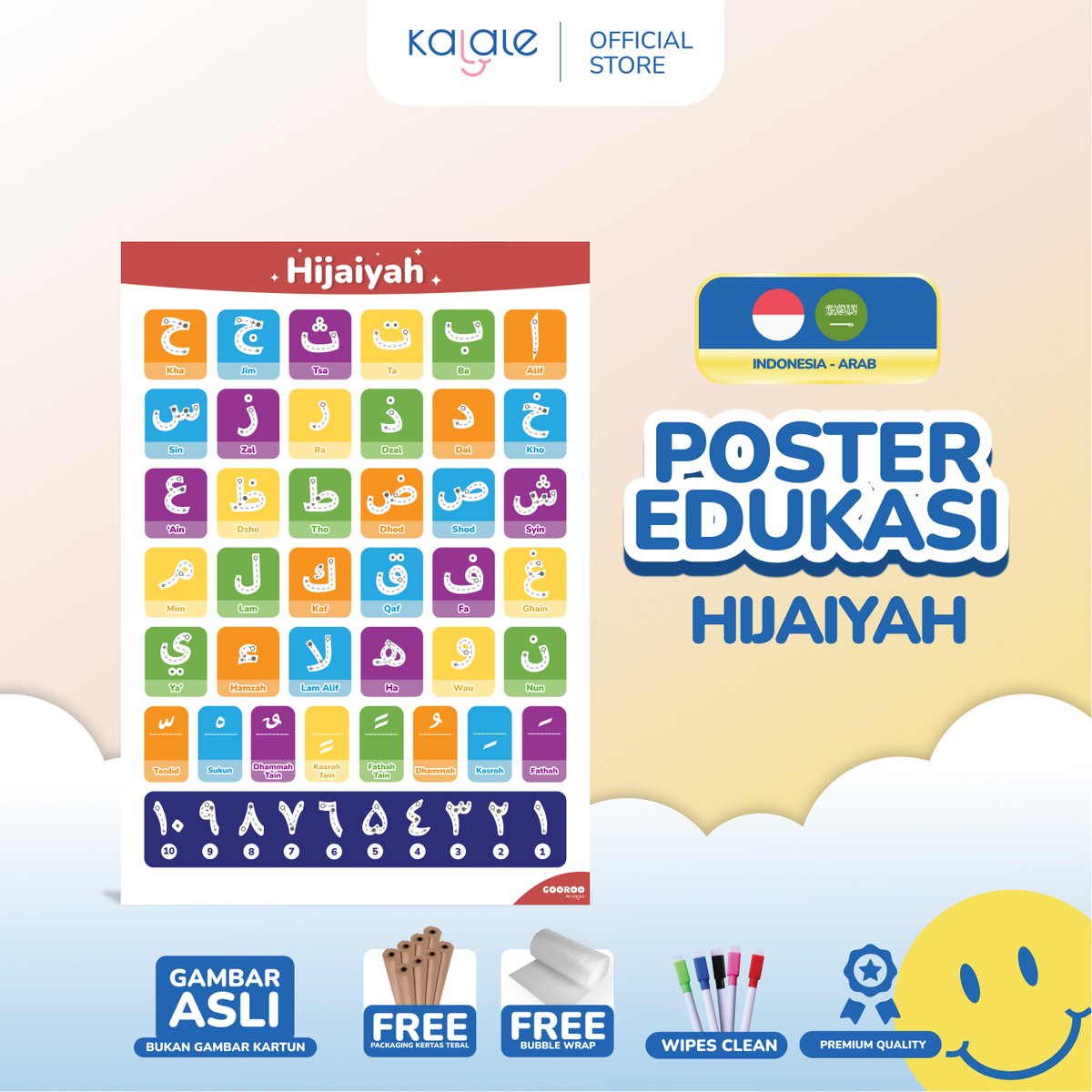 GOOROO by Kalale - Poster Pendidikan Edukasi Mainan Belajar Anak Usia Balita Batita PAUD TK SD MI - Image 15