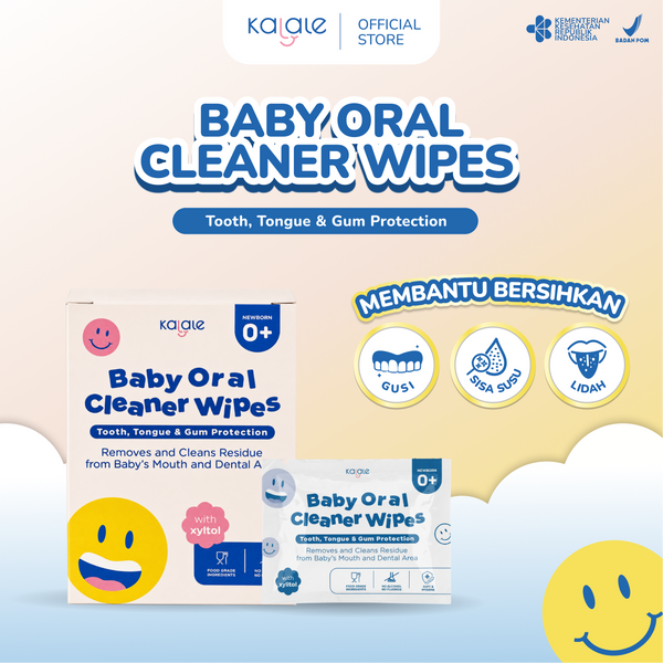 Kalale Baby Oral Cleaner Wipes – Baby Tongue Tooth Gum Wipes Tisu Pembersih Gusi Gigi Lidah Bayi