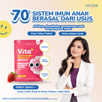 Kalale Vita+ Multivitamin + Probiotics Gummy Strawberry | Vitamin Anak Sugar Free Gummies | Mengandung 2.5 Miliar Probiotik Baik thumbnail