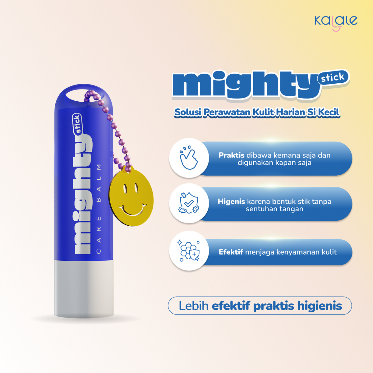 Kalale Mighty Stick Care Baby Balm – Balm Bayi Stick Higenis Praktis untuk Perawatan Kulit Harian, Kulit Kering, Ruam Popok & Iritasi Ringan - Image 6