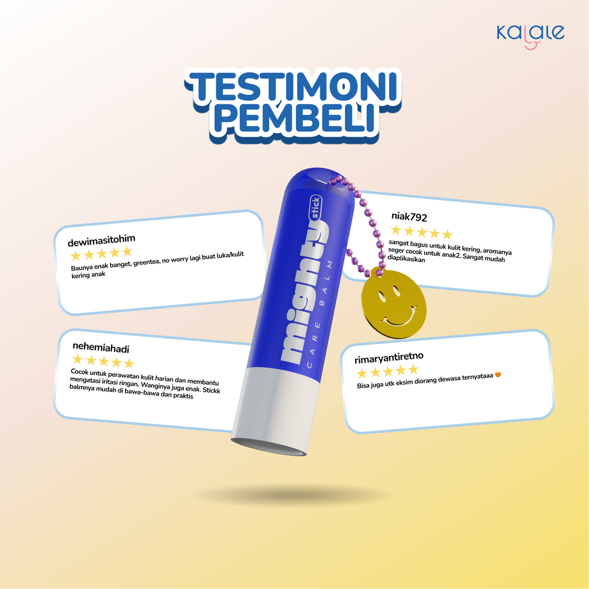 Kalale Mighty Stick Care Baby Balm – Balm Bayi Stick Higenis Praktis untuk Perawatan Kulit Harian, Kulit Kering, Ruam Popok & Iritasi Ringan - Image 9