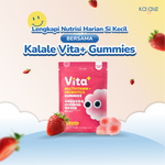 Kalale Vita+ Multivitamin + Probiotics Gummy Strawberry | Vitamin Anak Sugar Free Gummies | Mengandung 2.5 Miliar Probiotik Baik thumbnail