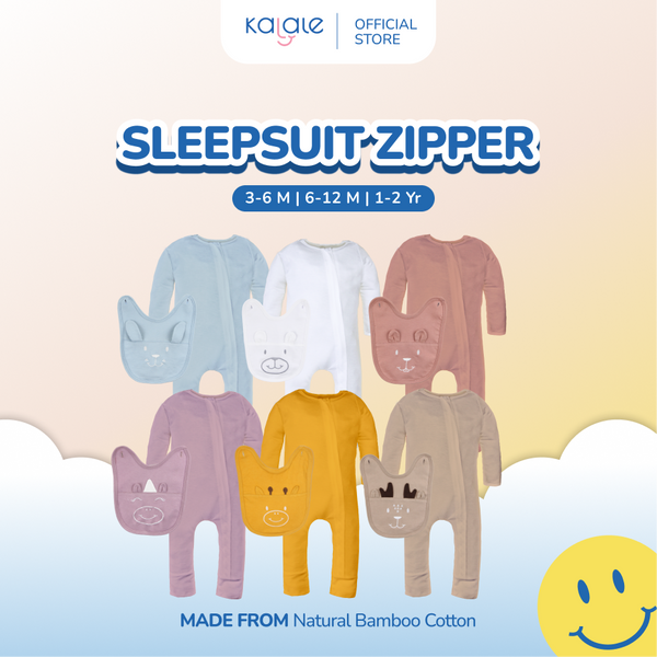 Kalale Baby Sleepsuit Zipper (Jumper / Jumpsuit / Piyama Anak dan Bayi)