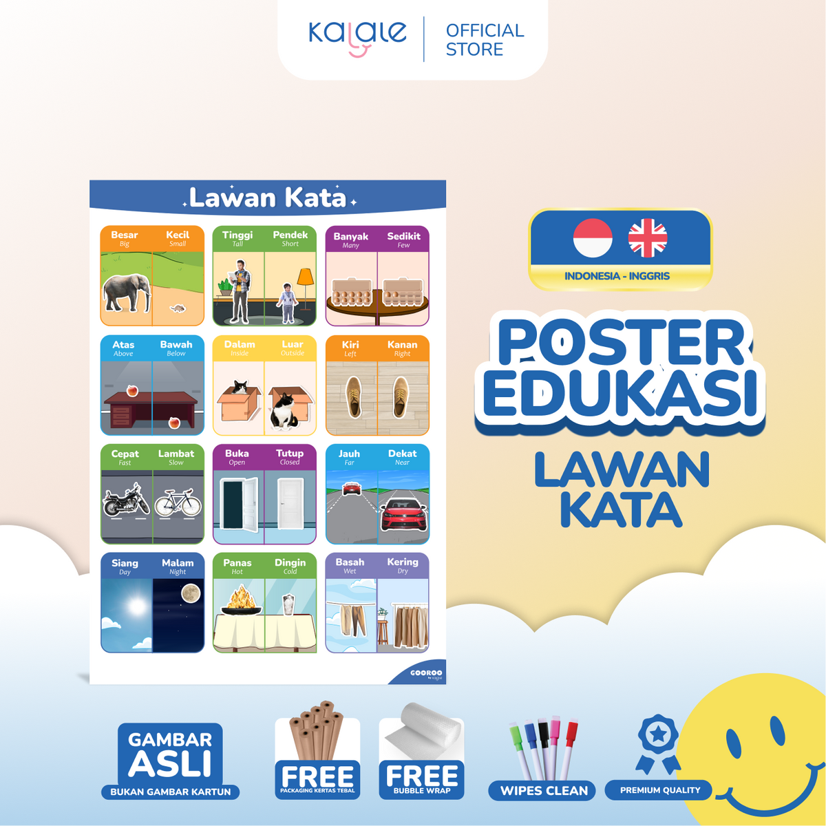 GOOROO by Kalale - Poster Pendidikan Edukasi Mainan Belajar Anak Usia Balita Batita PAUD TK SD MI - Image 11
