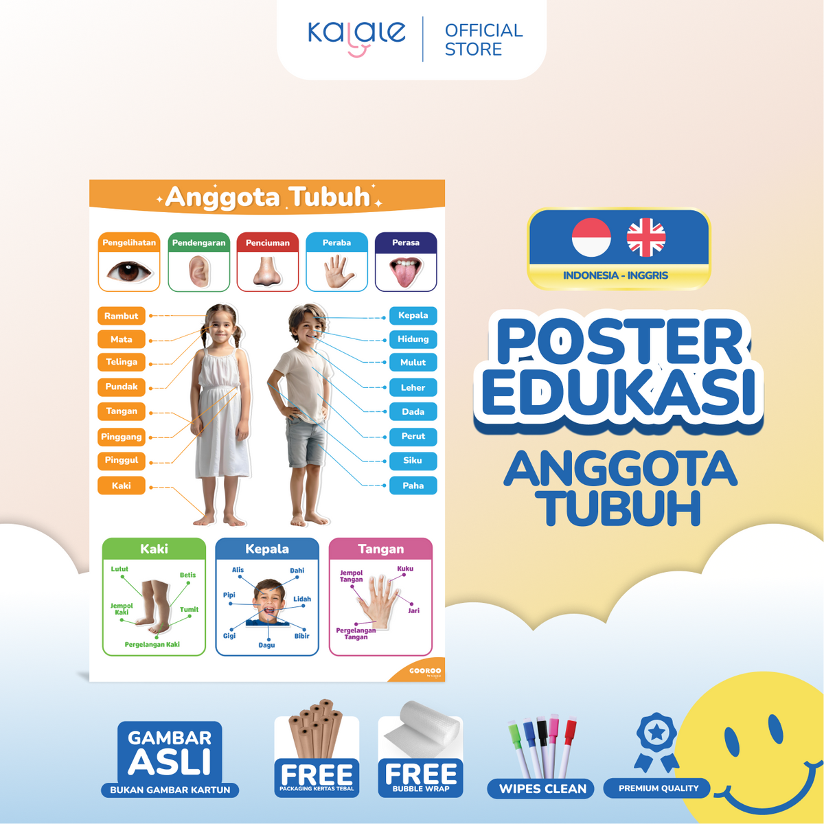 GOOROO by Kalale - Poster Pendidikan Edukasi Mainan Belajar Anak Usia Balita Batita PAUD TK SD MI - Image 19