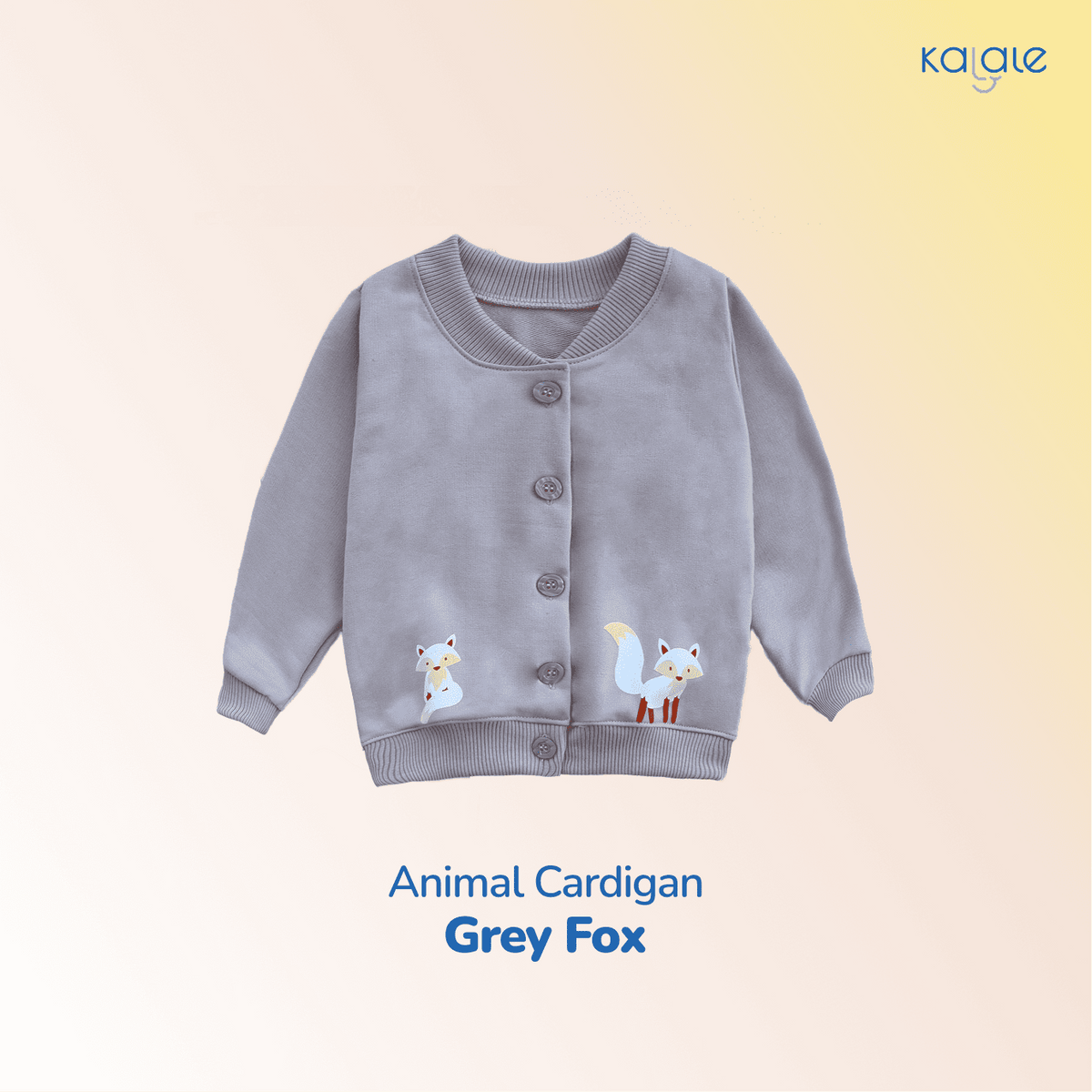 Kalale Cardigan 1-6 Tahun (Atasan Sweater Outer Kancing Karakter Hewan Anak Usia 1 2 3 4 5 6 Tahun) - Image 8