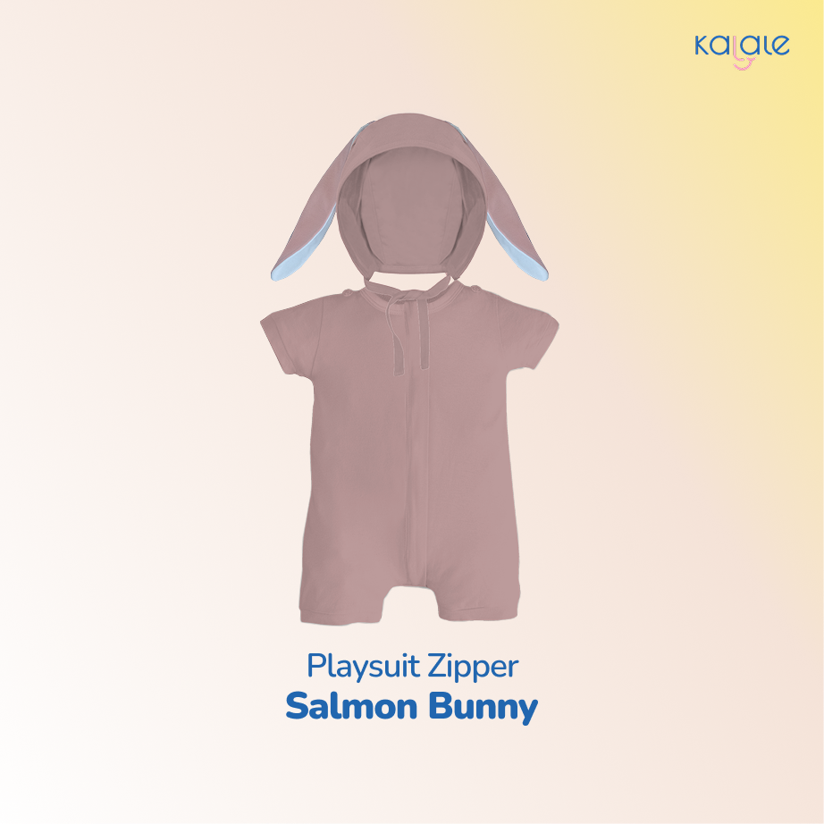 Kalale Baby Playsuit Zipper free Bonnet Animal (Romper / Jumper / Jumpsuit Anak dan Bayi) - Image 7