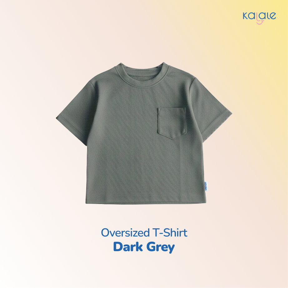 Kalale - Oversized T-Shirt Kemeja Anak Laki-Laki Lengan Pendek Bahan Katun Lembut Adem 1-10 Tahun Warna Lengkap - Image 11