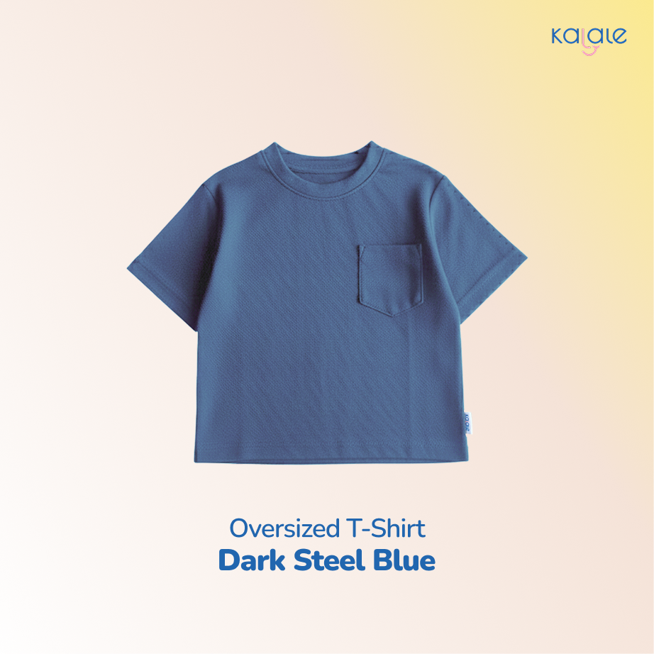 Kalale - Oversized T-Shirt Kemeja Anak Laki-Laki Lengan Pendek Bahan Katun Lembut Adem 1-10 Tahun Warna Lengkap - Image 7