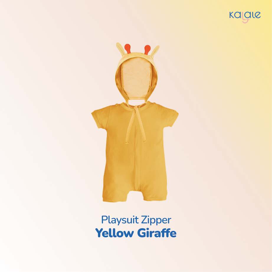 Kalale Baby Playsuit Zipper free Bonnet Animal (Romper / Jumper / Jumpsuit Anak dan Bayi) - Image 9