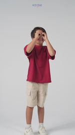 Kalale - Oversized T-Shirt Kemeja Anak Laki-Laki Lengan Pendek Bahan Katun Lembut Adem 1-10 Tahun Warna Lengkap thumbnail